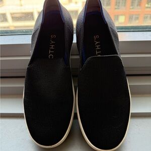 Rothys Black Slip-On Shoes
